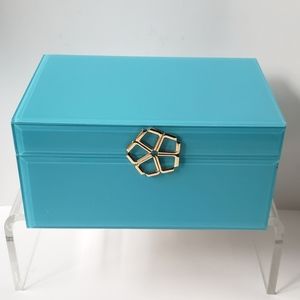 Trina Turk Aqua Accessory Jewelry Storage Box NWT